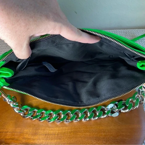 Rebecca Minkoff Edie Maxi Crossbody Neon Green Bag Purse EUC tags & dust bag - Picture 9 of 13